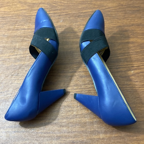 NWOT by CLaundry black and blue heels - Picture 5 of 6